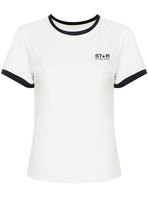 T-shirt in cotone con logo GOLDEN GOOSE | GWP01846P00148911782